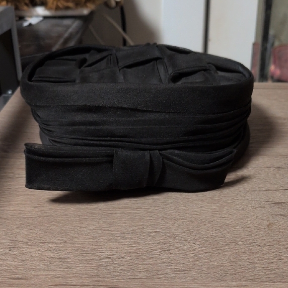 Elegant Black Woven Women's Vintage Hat - Picture 2 of 5